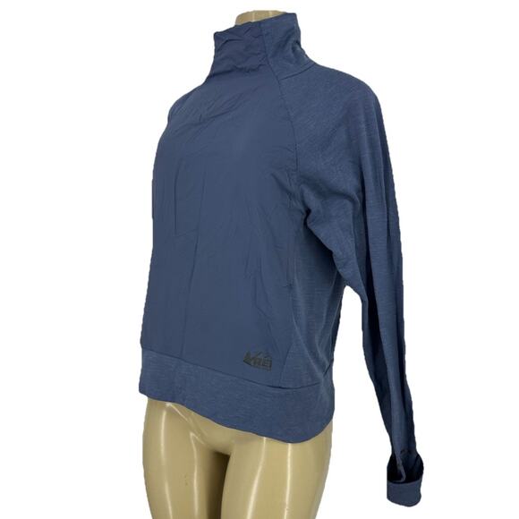 Rei Coop Medium Women Highcollar Pullover Sweatshirt Outdoor Long Sleeve KL5 - Picture 3 of 9